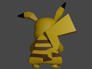 Pikachu statue 3D 프린트 모델