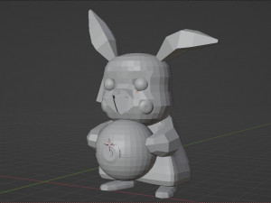 Pikachu statue 3D 프린트 모델