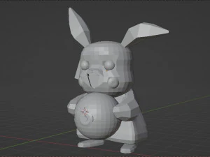 Pikachu statue 3D Print Model