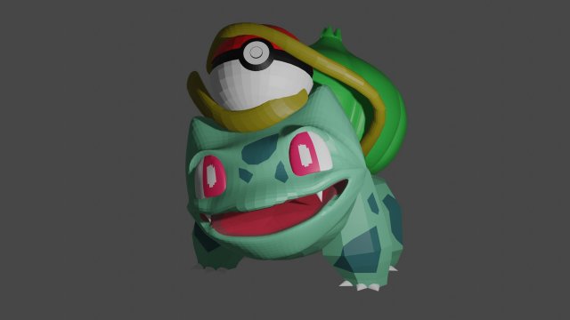Bulbasaur statue 3D Print Model .c4d .max .obj .3ds .fbx .stl .blend 