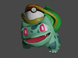 Statua di Bulbasaur Modello di stampa 3D