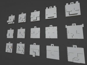 Minecraft keychains 3D Print Model