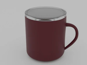 Caneca com tampa Modelo 3D