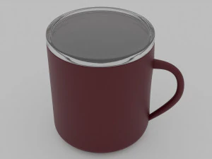 Caneca com tampa Modelo 3D