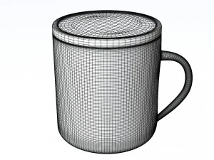Caneca com tampa Modelo 3D