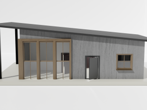 Small one-story house 3D 模型