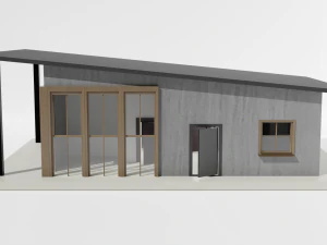 Small one-story house 3D Model