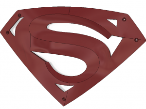 Logo Superman 3D 3D Print Model