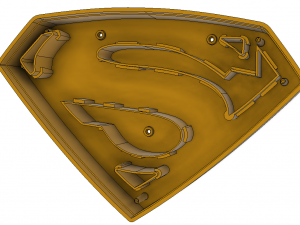 Logo Superman 3D 3D Print Model