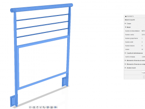 Iron railing 3D 模型