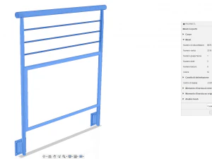 Iron railing 3D Model