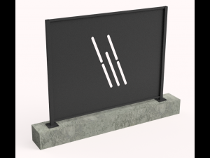 Iron fence Laser-cut 3D Model
