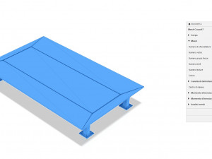 Laser-cut iron pedestrian gate with Platform glass roof 3Dモデル