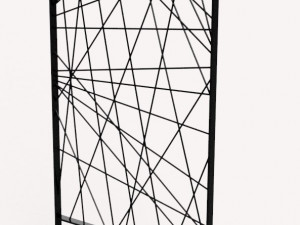 Iron railing style modern 3D Model