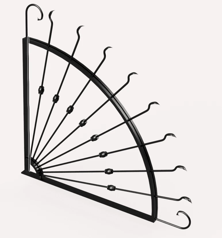 Iron sunburst 3D Model .c4d .max .obj .3ds .fbx .stl .blend 