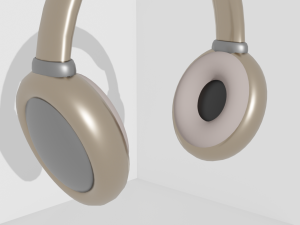 Beautiful headphones 3D Model