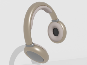 Beautiful headphones 3D Model