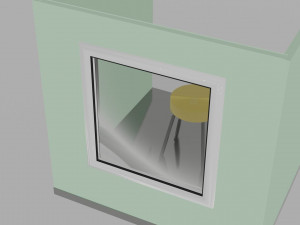 Beautiful and realistic window with fully transparent glass 3D 모델