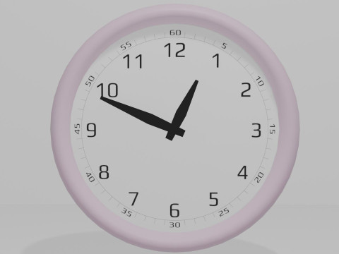 Realistic clocks with moving hands 3D 모델