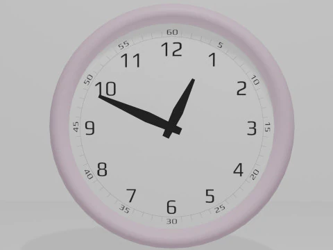 Realistic clocks with moving hands 3D Model