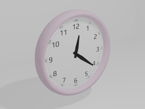 Realistic clocks with moving hands 3D 모델