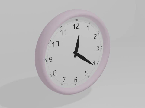 Realistic clocks with moving hands 3D Model
