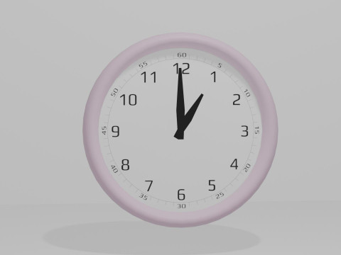 Realistic clocks with moving hands 3D 모델