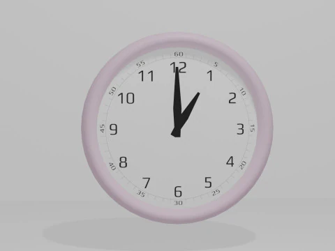 Realistic clocks with moving hands 3D Model