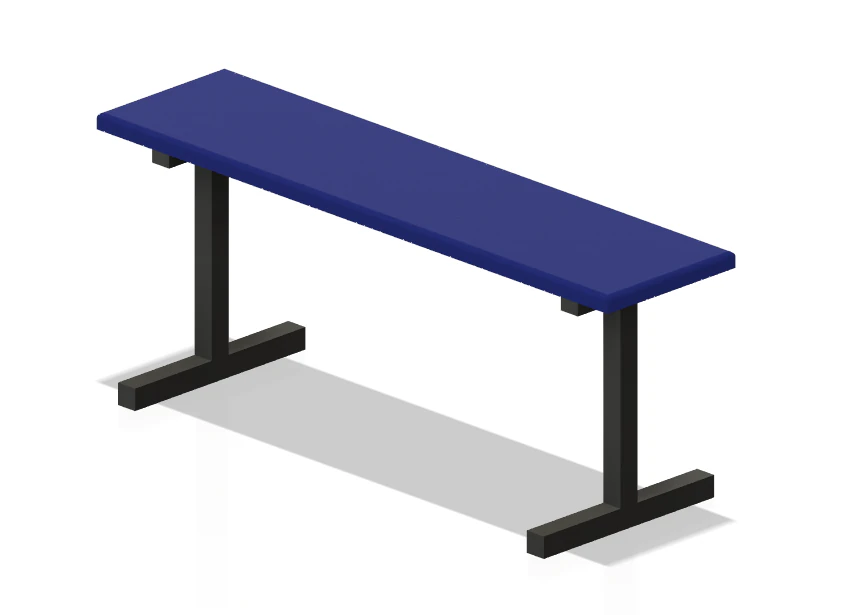 Flat gym bench 3D Model .c4d .max .obj .3ds .fbx .stl .blend 