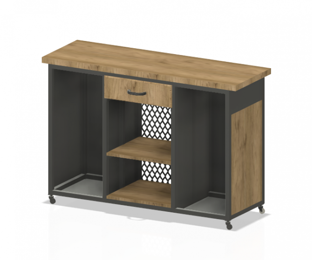 Kitchen Island with Wheels Modelo 3D .c4d .max .obj .3ds .fbx .stl .blend 