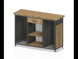Kitchen Island with Wheels 3D मॉडल