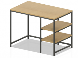 Metal modern desk - Easy to craft 3Dモデル