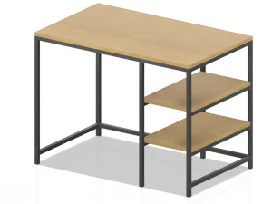 Modern metalen bureau - Gemakkelijk te maken 3D Model