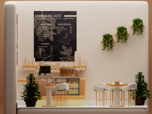 Coffe Bar 3D Model