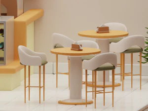 Coffe Bar 3D Model
