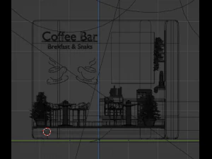 Coffe Bar 3D Model