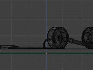 Headphones and MP4 player Model 3D