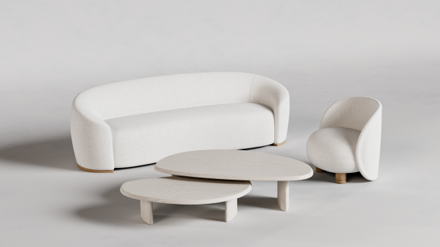 The Chelsea sofa-The Laight chair-The Vestry tables-Maiden Home Modelo 3D .c4d .max .obj .3ds .fbx .stl .blend 