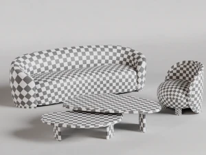 El sof&aacute; Chelsea-La silla Laight-Las mesas Vestry-Maiden Home Modelo 3D