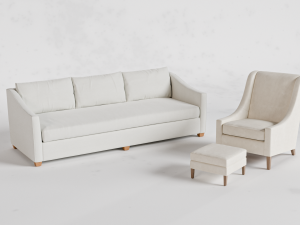 The Sullivan Sofa-The Chrystie Chair Modelo 3D