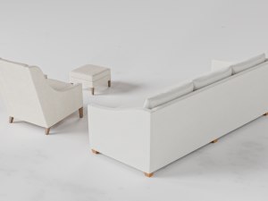 The Sullivan Sofa-The Chrystie Chair 3D Model