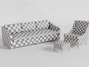 The Sullivan Sofa-The Chrystie Chair 3D Model