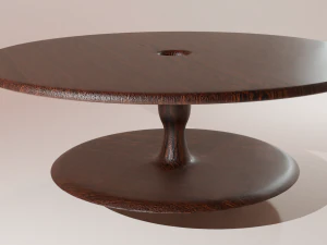 Dark Oak Table 3D Model