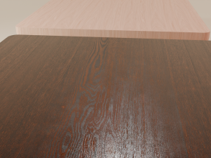 Set of modern oak wood tables 3D Модель