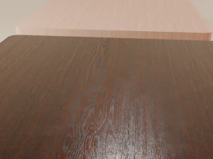 Set of modern oak wood tables 3D Model