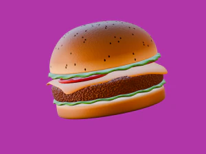 Hamburger Modello 3D
