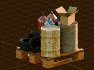 sc&egrave;ne de jeu 3D Modèle 3D