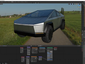 Tesla Cybertruck 2024 3D Model