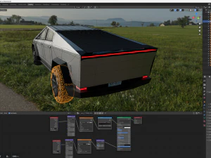 Tesla Cybertruck 2024 3D Model