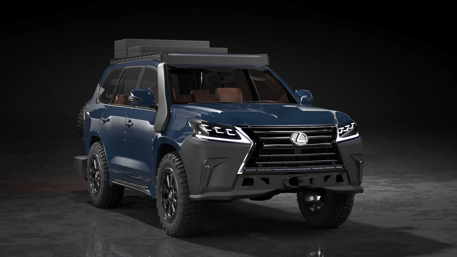 Lexus LX 570 3D Model .c4d .max .obj .3ds .fbx .stl .blend 